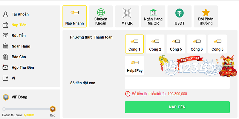 Nạp tiền Betvisa | Hương dẫn cơ bản cho newbie cách nạp tiền trên Betvisa 2024