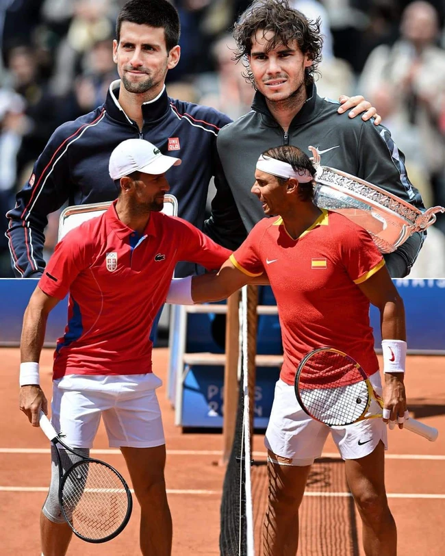 Đánh bại kình địch Nadal chỉ sau 2 set, Djokovic tiếp tục hành trình tìm vàng ở Olympic - Ảnh 1.