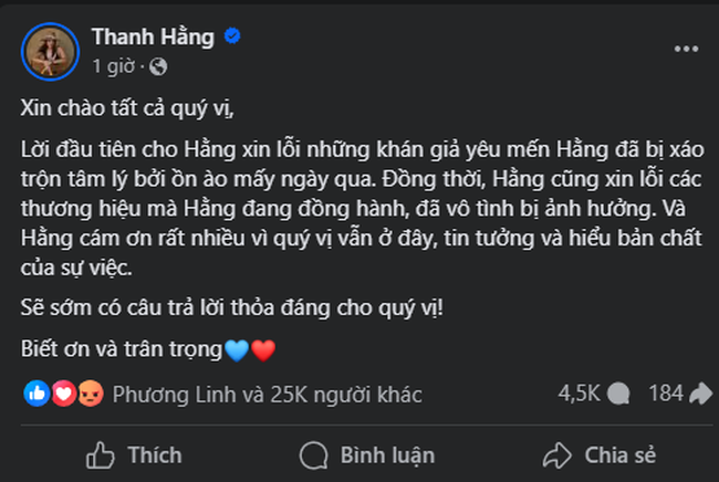 Thanh Hằng lên tiếng về ồn ào với Hoàng Thùy - Ảnh 1.