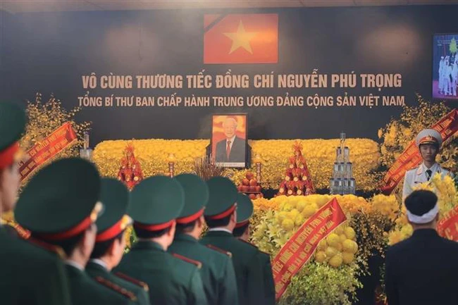 Lễ Quốc tang Tổng Bí thư Nguyễn Phú Trọng: "Biển người" tiếc thương vô hạn Nhà lãnh đạo đặc biệt xuất sắc của đất nước - Ảnh 1.