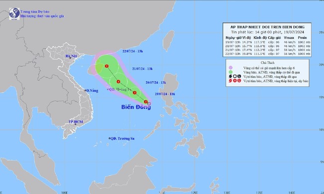 Chủ động ứng phó với áp thấp nhiệt đới trên Biển Đông - Ảnh 1.